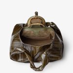 FENDI Spy Olive green inlaid hagfish leather bag - Image 2